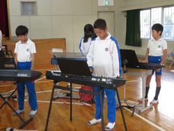 5年生音楽会の練習