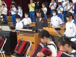 5年生音楽会の練習