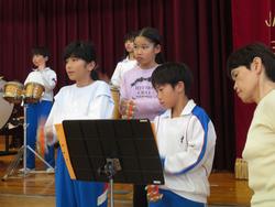 5年生音楽会の練習