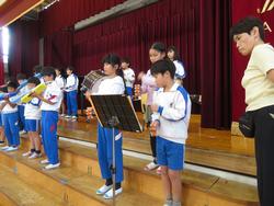 5年生音楽会の練習