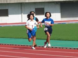 北播地区小学校陸上競技記録会の様子