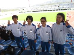 北播地区小学校陸上競技記録会の様子