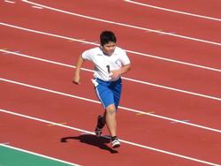 北播地区小学校陸上競技記録会の様子