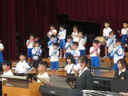 1年生音楽会の練習