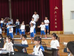1年生音楽会の練習
