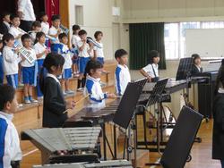 1年生音楽会の練習