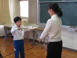 全校朝会の様子