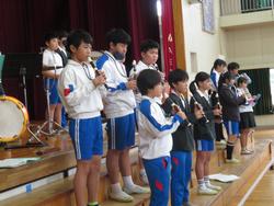 6年生音楽会の練習