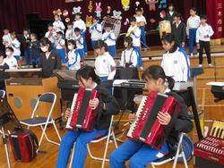5年生音楽会の練習