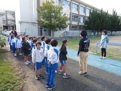 幼稚園の柿をいただきに行きました