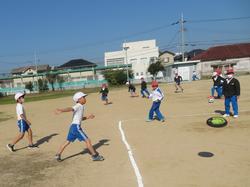 紅白対抗ドッジビー大会（3年生）