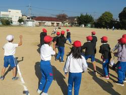 紅白対抗ドッジビー大会（3年生）