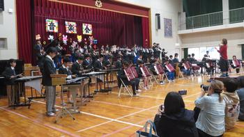 創立150周年記念音楽会の様子