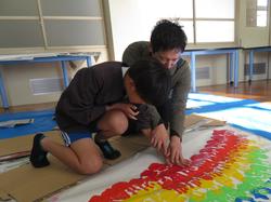 4年生手形作品づくり