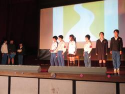 創立150周年記念劇の練習