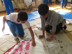 5年生手形作品づくり