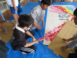 5年生手形作品づくり