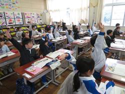 1年生国語の授業