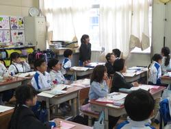 1年生国語の授業