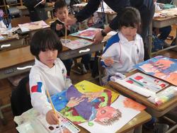 2年生図工の授業