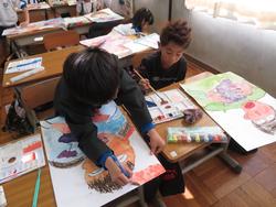 2年生図工の授業