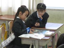 1年生国語の授業