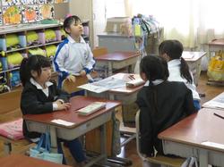 1年生国語の授業