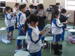 1年生音楽の授業