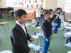 1年生音楽の授業