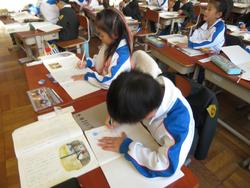 1年生国語の授業