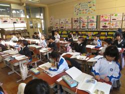 1年生国語の授業