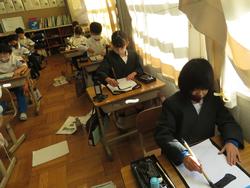 3年生書写の授業