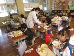 今年最後の給食