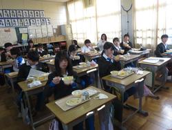 今年最後の給食