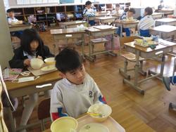 今年最後の給食
