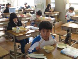 今年最後の給食