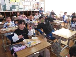 今年最後の給食