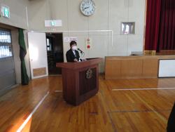 3学期始業式の様子