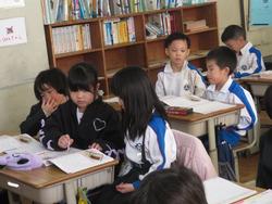 2年生道徳の授業