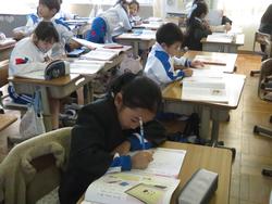2年生道徳の授業