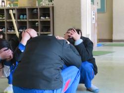 避難訓練の様子