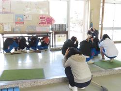 避難訓練の様子