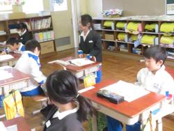 1年生国語の授業