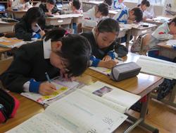 2年生国語の授業