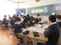 6年生研究授業の様子