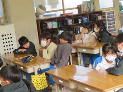 3年生研究授業（食育）の様子