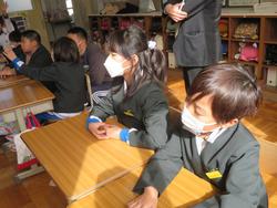 3年生研究授業（食育）の様子