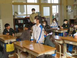 3年生研究授業（食育）の様子
