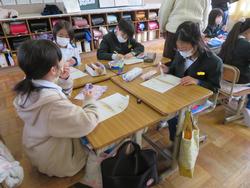 3年生研究授業（食育）の様子