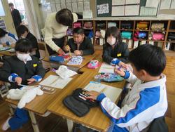 3年生研究授業（食育）の様子
